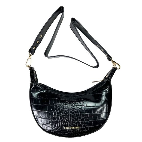 Like Dreams Kaia Crescent Small Crossbody Bag - 9” x 4.5” x 2.5” - Picture 1 of 8